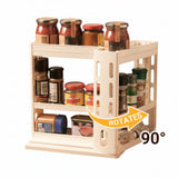 4-tier foldable spice rack organizer