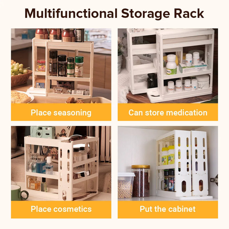 countertop spice rack for kitchen