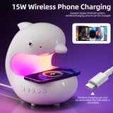 modern table lamp with wireless charging