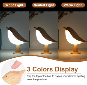 warm white LED bird lamp