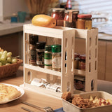 rotating kitchen seasoning storage rack