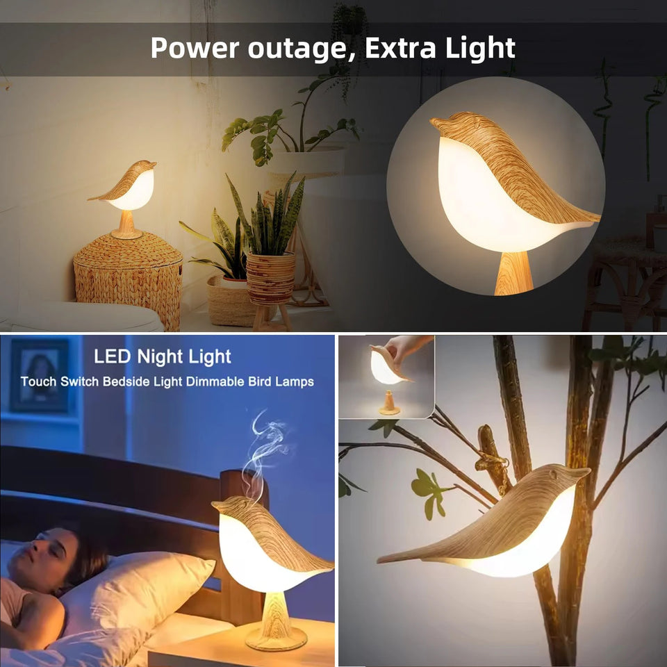 warm white LED bird lamp